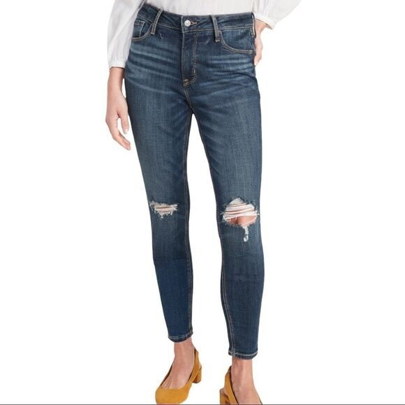 OLD NAVY  Rockstar Super Skinny High-Rise Distressed Jeans - Picture 1 of 4